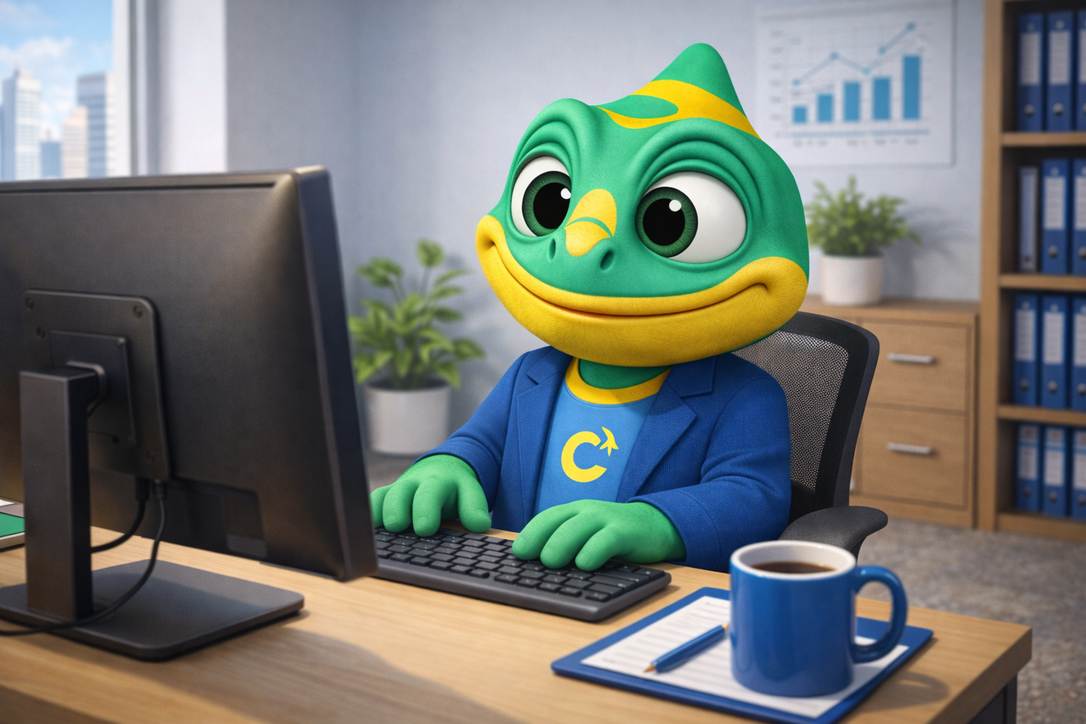 Caco fazendo coração